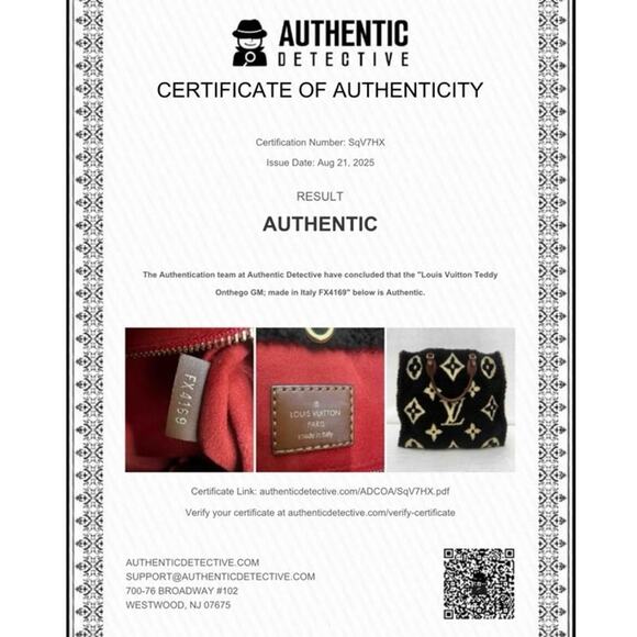 Louis Vuitton Monogram Teddy On The Go GM Tote Bag Dark Brown/Cream Shearling - Picture 16 of 16